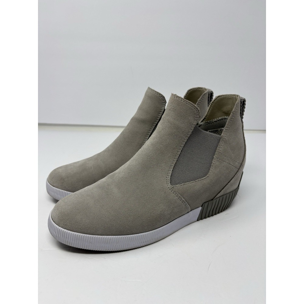 Sorel Boots Women's 9.5 Out N About Slip On Chelsea Booties Suede NL4702-061